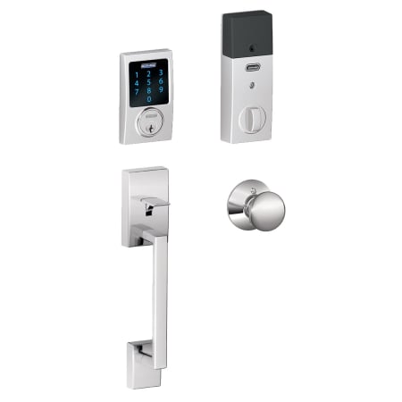 A large image of the Schlage FE469NX-CEN-PLY Polished Chrome