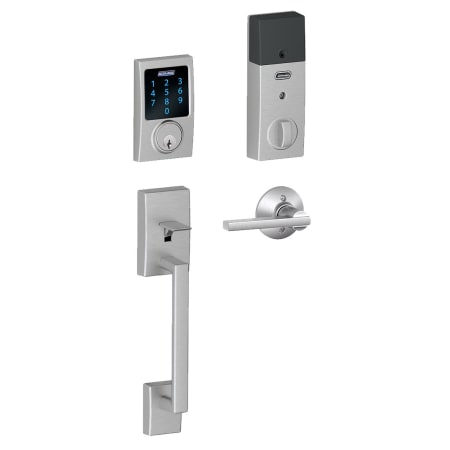 A large image of the Schlage FE469NX-CEN-LAT Satin Chrome