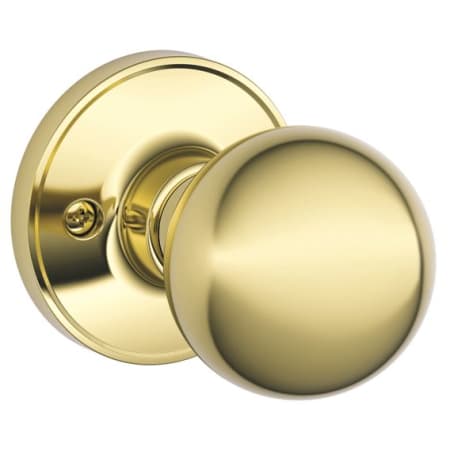 A large image of the Schlage J170-COR Polished Brass