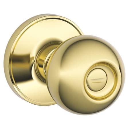 A large image of the Schlage J40-COR Polished Brass