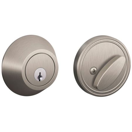 A large image of the Schlage JD60 Satin Nickel
