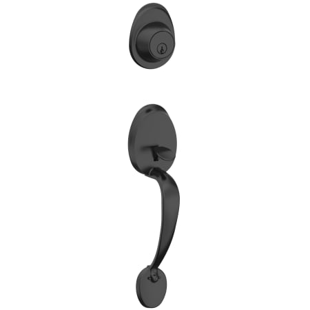 A large image of the Schlage JH58-BAR Matte Black