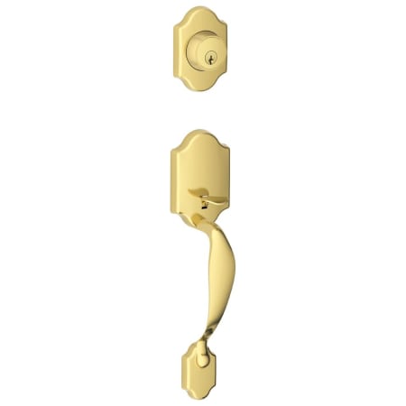 A large image of the Schlage JH58-PAR Polished Brass