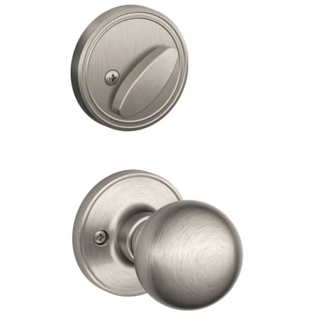 A large image of the Schlage JH59-COR Satin Nickel