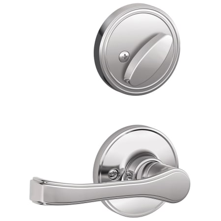 A large image of the Schlage JH59-TOR Polished Chrome