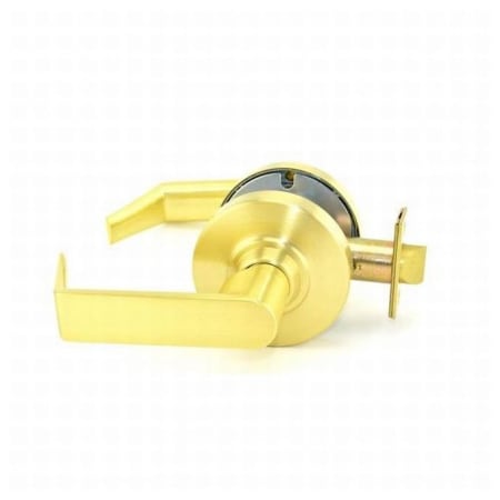 A large image of the Schlage ND10S-RHO Satin Brass
