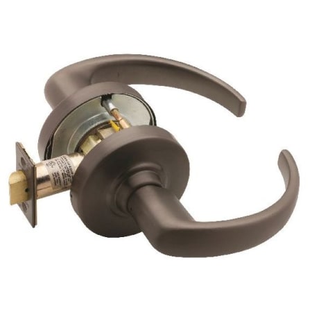 A large image of the Schlage ND12DEL-SPA Oil Rubbed Bronze