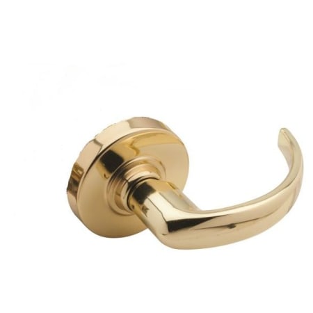 A large image of the Schlage ND170-SPA Polished Brass