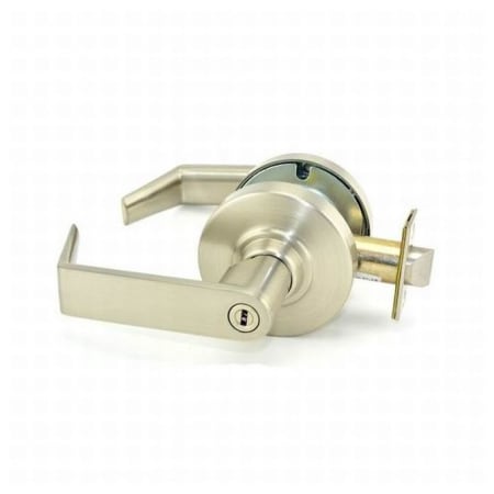 A large image of the Schlage ND40S-RHO Satin Nickel