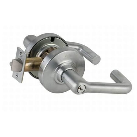 A large image of the Schlage ND50PD-TLR Satin Chrome