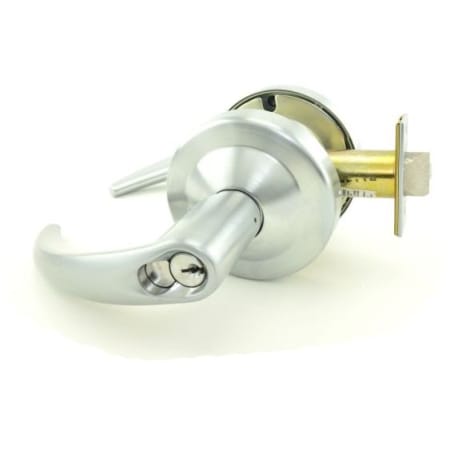 A large image of the Schlage ND50RD-OME Satin Chrome