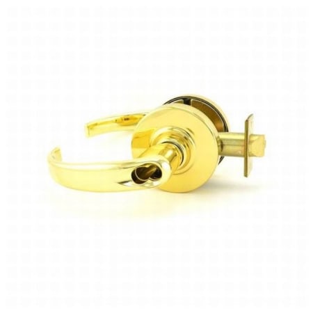 A large image of the Schlage ND53BD-SPA Polished Brass