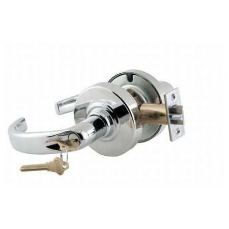 A large image of the Schlage ND94PD-SPA Polished Chrome