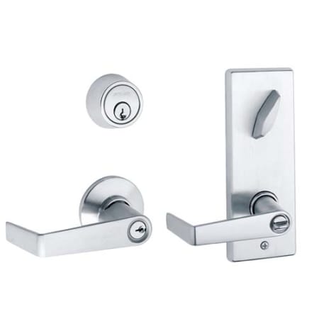 A large image of the Schlage S251JD-SAT Satin Chrome