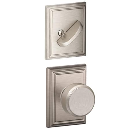 A large image of the Schlage F59-BWE-ADD Satin Nickel