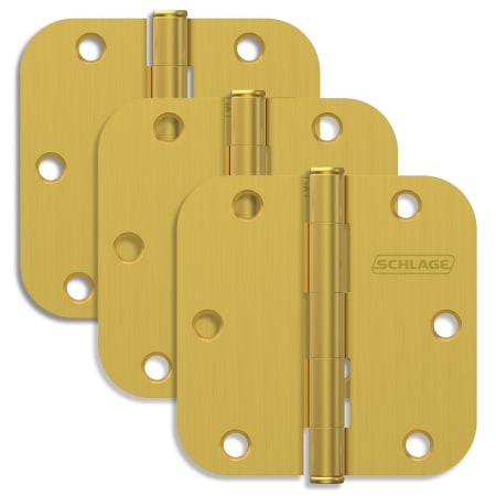 A large image of the Schlage 1011 Satin Brass