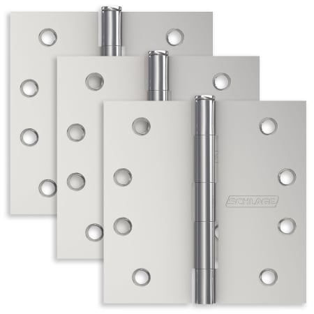 A large image of the Schlage 1020 Polished Chrome