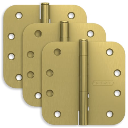 A large image of the Schlage 1021 Satin Brass