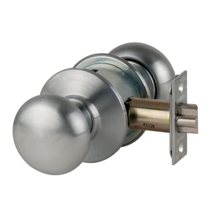 A large image of the Schlage A70PD-PLY Satin Chrome