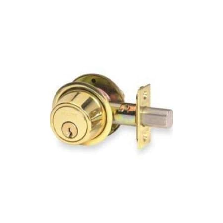 A large image of the Schlage B560R Polished Brass