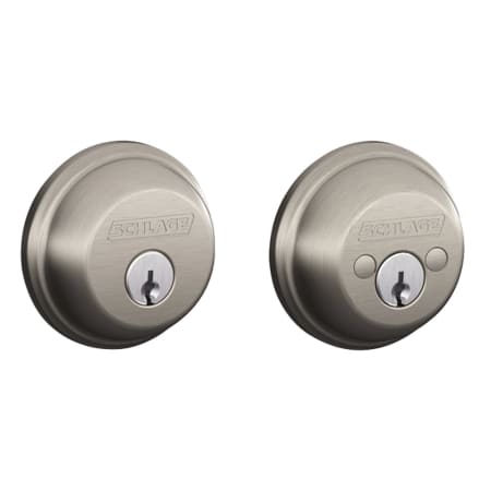 A large image of the Schlage B62 Satin Nickel