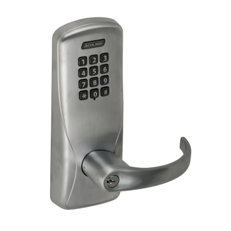 A large image of the Schlage CO-100-MS-70-KP-SPA Satin Chrome