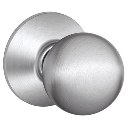A large image of the Schlage F10-ORB Satin Chrome