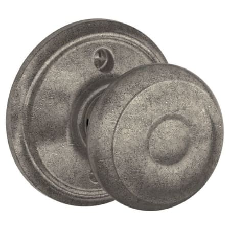 A large image of the Schlage F170-GEO Distressed Nickel
