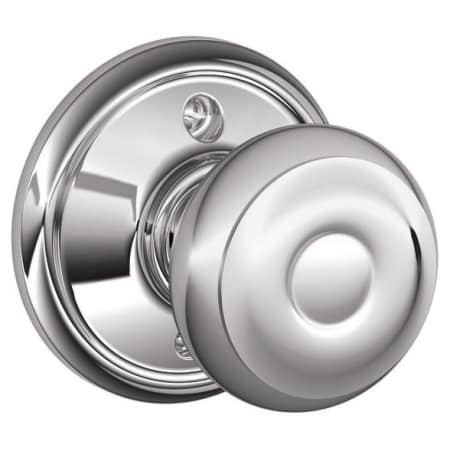 A large image of the Schlage F170-GEO Polished Chrome