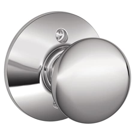 A large image of the Schlage F170-PLY Polished Chrome