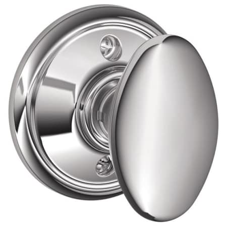 A large image of the Schlage F170-SIE Polished Chrome