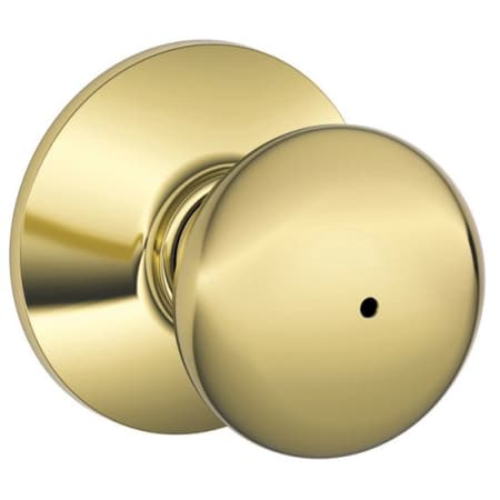 A large image of the Schlage F40-PLY Polished Brass