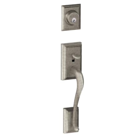 A large image of the Schlage F58-ADD Distressed Nickel