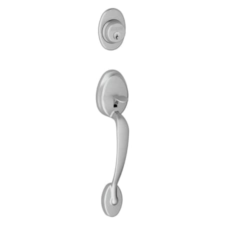 A large image of the Schlage F58-PLY Satin Chrome