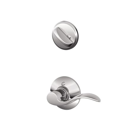 A large image of the Schlage F59-ACC-LH Polished Chrome