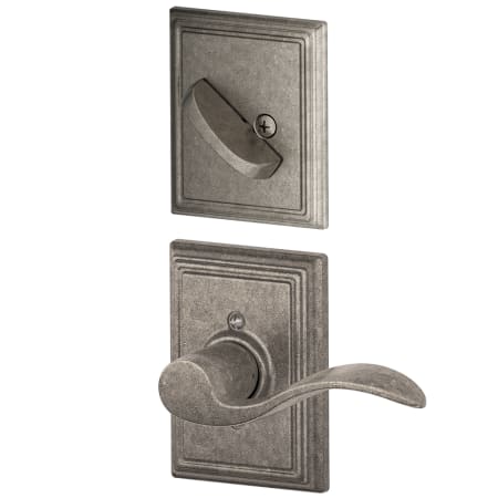 A large image of the Schlage F94-ACC-ADD-LH Distressed Nickel