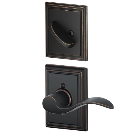 A large image of the Schlage F94-ACC-ADD-LH Aged Bronze