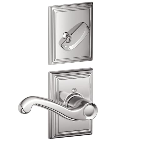 A large image of the Schlage F59-FLA-ADD-RH Bright Chrome