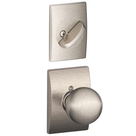 A large image of the Schlage F94-ORB-CEN Satin Nickel