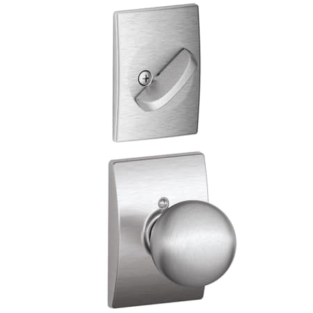 A large image of the Schlage F94-ORB-CEN Satin Chrome