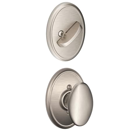 A large image of the Schlage F59-SIE-WKF Satin Nickel