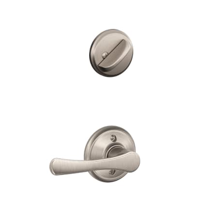 A large image of the Schlage F59-VLA Satin Nickel