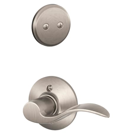 A large image of the Schlage F94-ACC-LH Satin Nickel