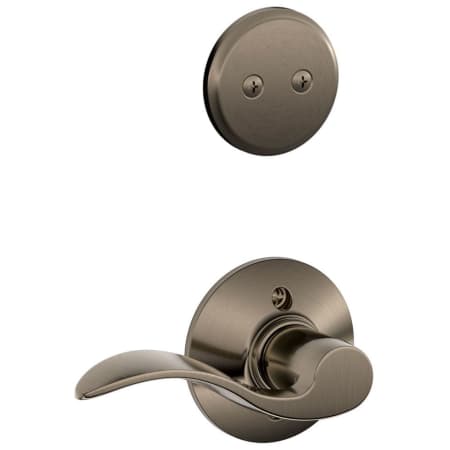 A large image of the Schlage F94-ACC-RH Antique Pewter