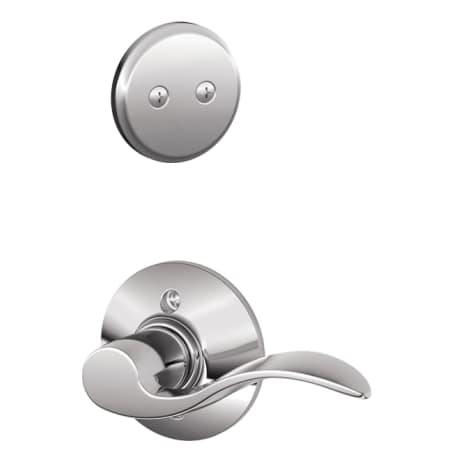 A large image of the Schlage F94-ACC-LH Polished Chrome