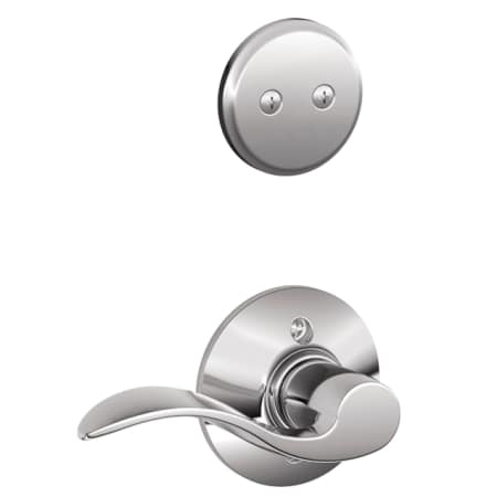 A large image of the Schlage F94-ACC-RH Polished Chrome