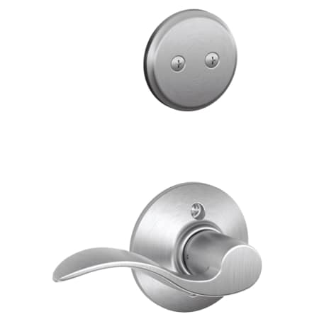 A large image of the Schlage F94-ACC-RH Satin Chrome