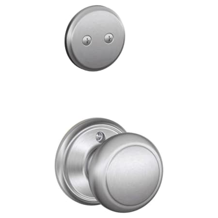A large image of the Schlage F94-AND Satin Chrome