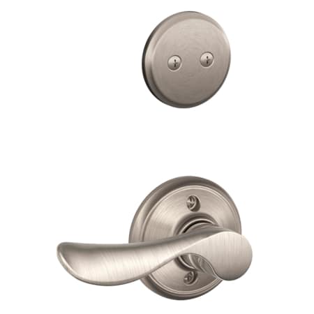 A large image of the Schlage F94-CHP-Rh Satin Nickel