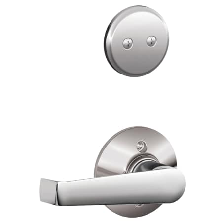 A large image of the Schlage F94-ELA Polished Chrome